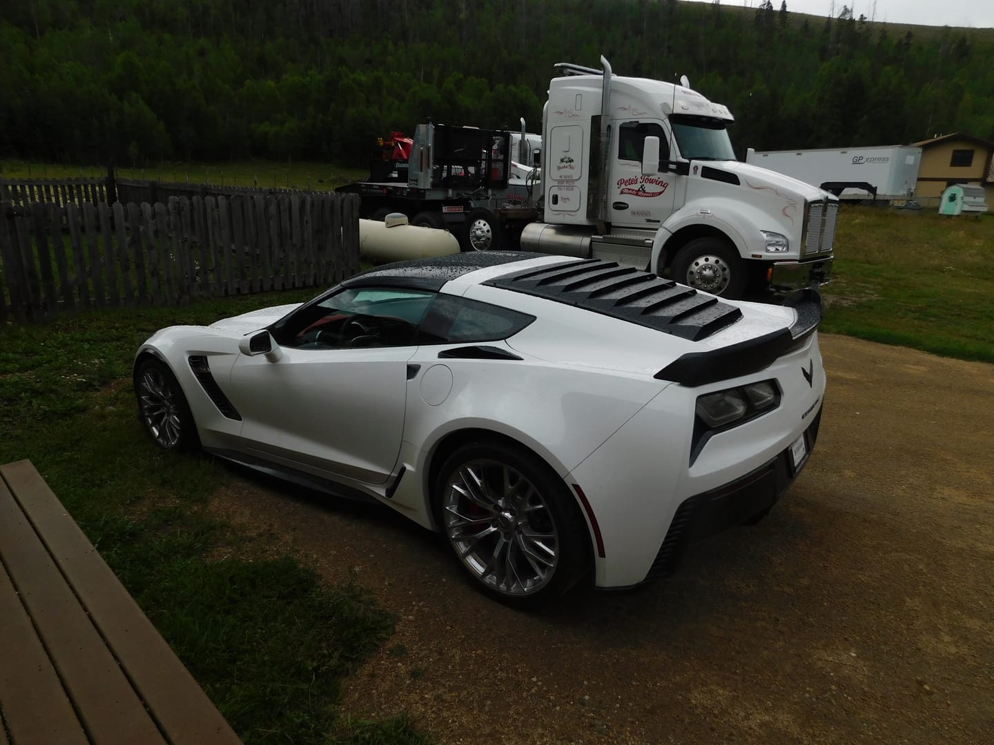 Customer photo review of Chevrolet Corvette C7 Add On Rear Bumper Diffuser
