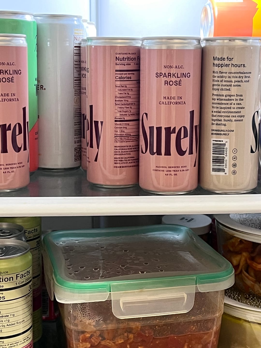 Customer photo review of Non-Alcoholic Sparkling Rosé Can 4-Pack