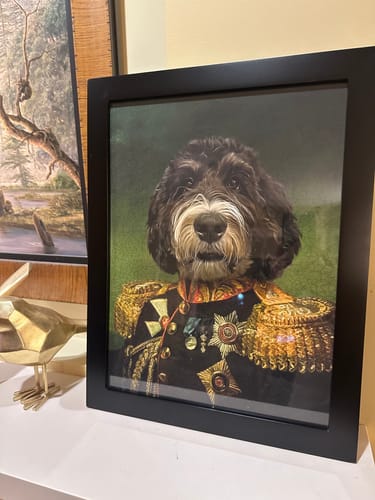 Customer photo review of The General - Custom Vintage Pet Portrait
