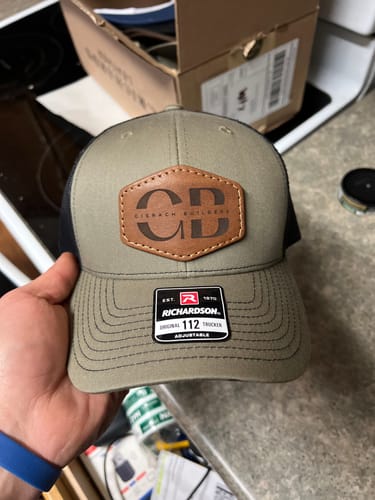 Customer photo review of Richardson 112 Custom Leather Patch Hat
