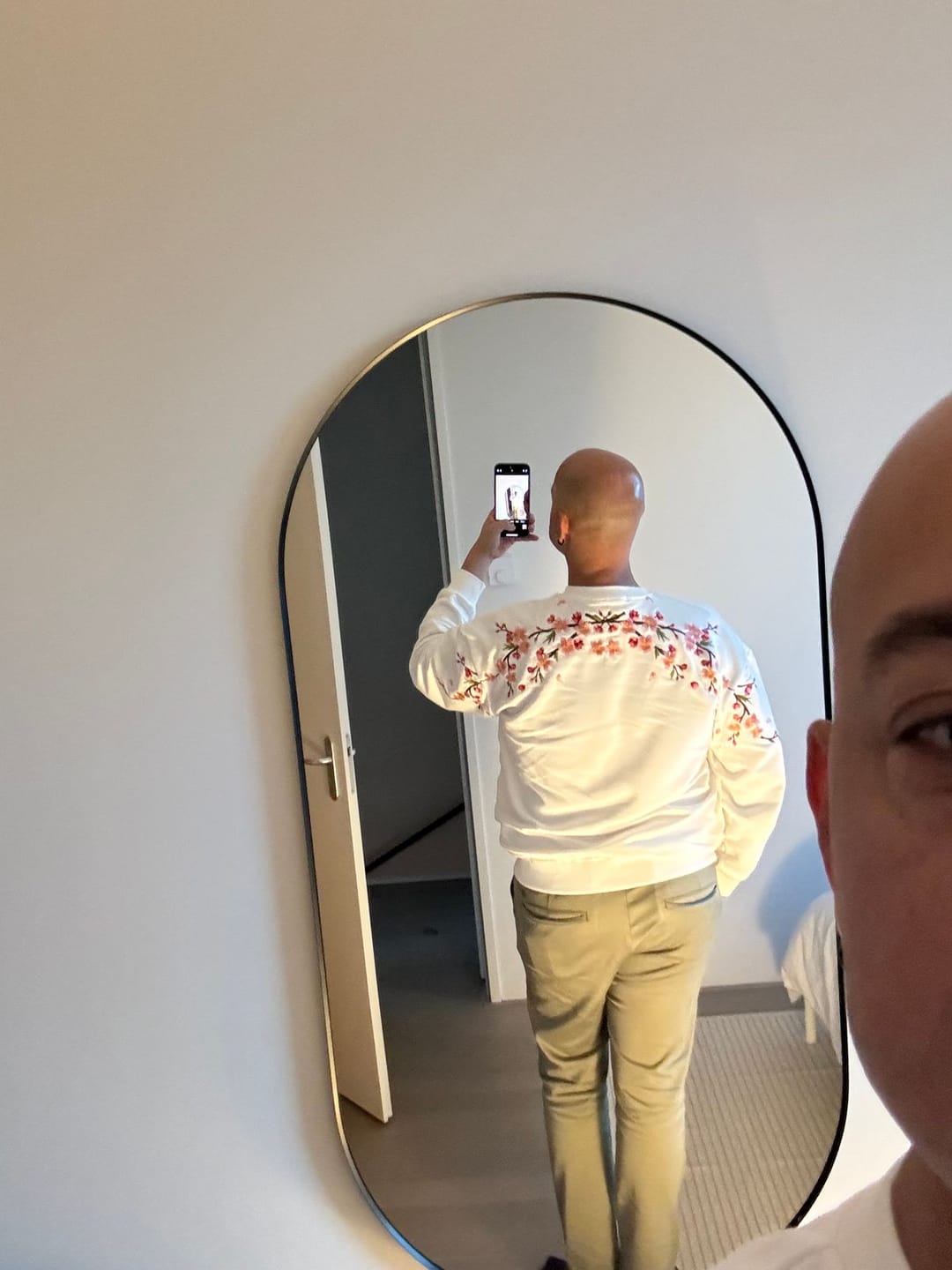 Customer photo review of Sakura Embroidered Sweatshirt