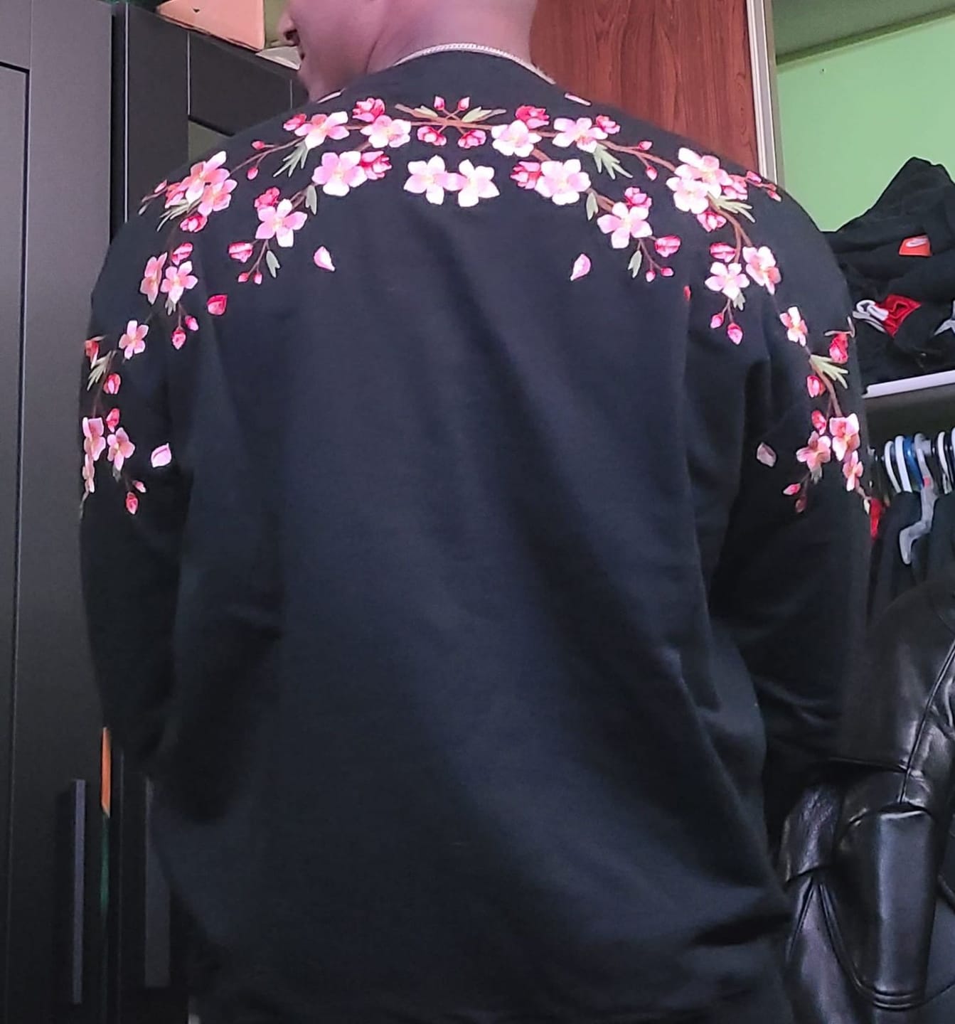 Customer photo review of Sakura Embroidered Sweatshirt