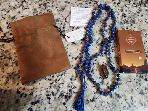 Customer photo review of Japa Mala Lapislázuli (8 mm)