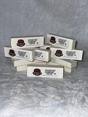 Customer photo review of Signature + Numbing Cream Artist Pack - 10 Tubes