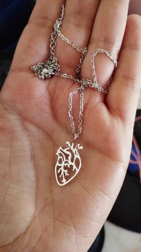 Customer photo review of Pitter-Patter Expression Necklace