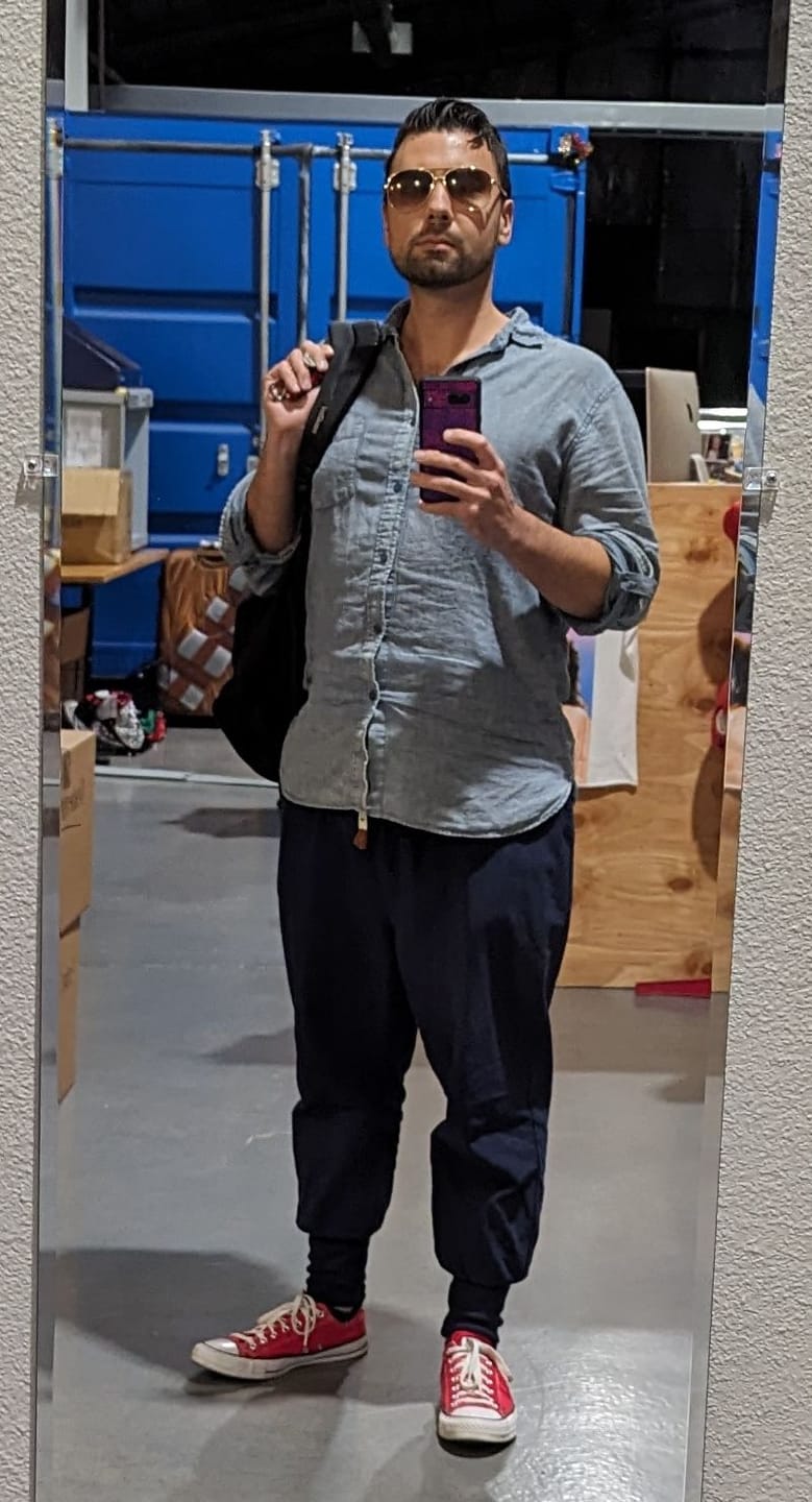 Customer photo review of Gelyu Harem Pants