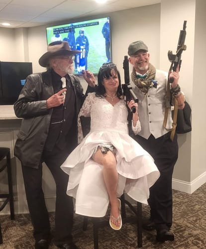 Customer photo review of Aqua Solid Silk Pre Tied Bow Tie Hanky Cufflinks Set