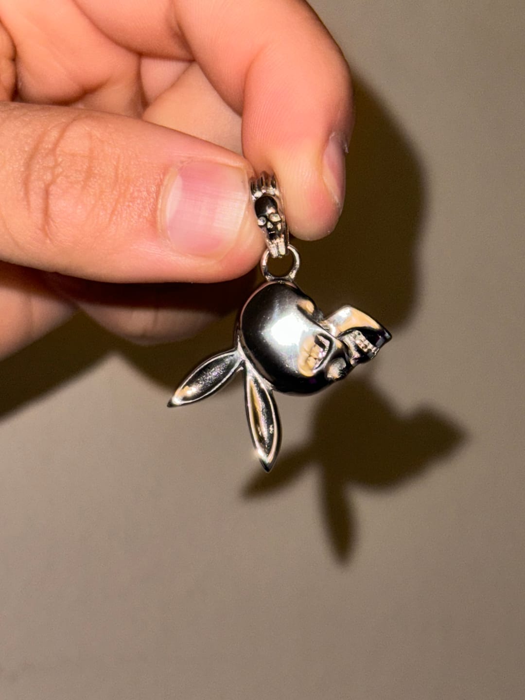 Customer photo review of SKULLBOY PENDANT