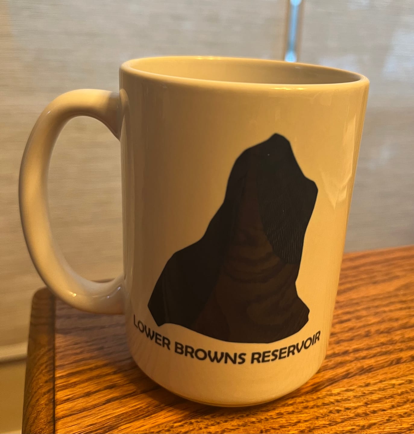Customer photo review of Custom Lake Mug White 15oz.