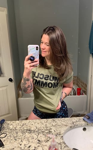 Customer photo review of Salty Savage Unisex "MUSCLE MOMMY" Tee