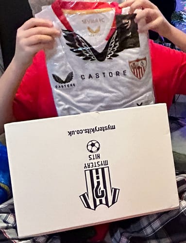 Customer photo review of Mens Mystery Football Shirt