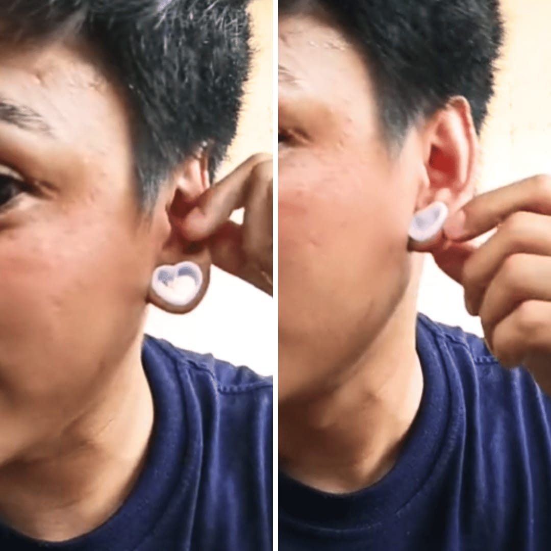 Customer photo review of Base Labs Ear-Stretch Balm