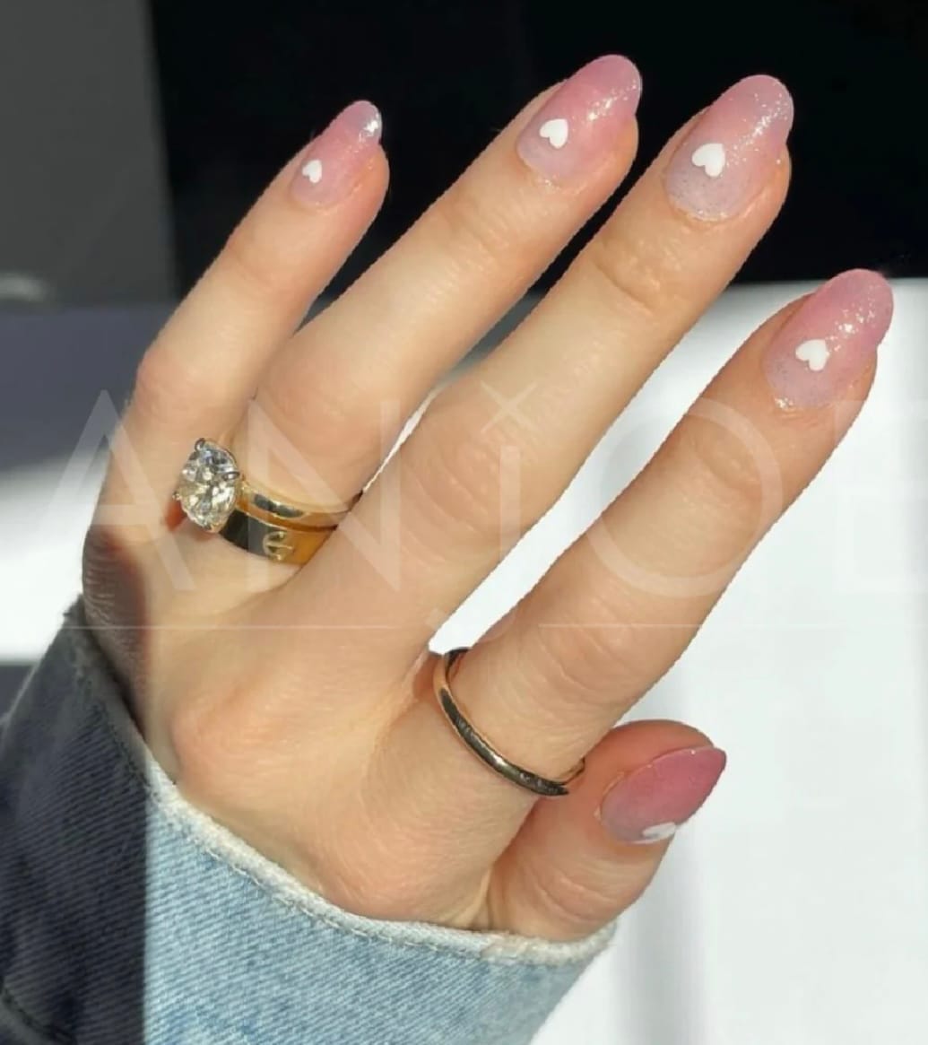 Customer photo review of Pink Heart  | Stickers de Esmalte