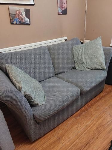 Customer photo review of Stretch Sofa Covers with Separate Backrests and Seat Cushions