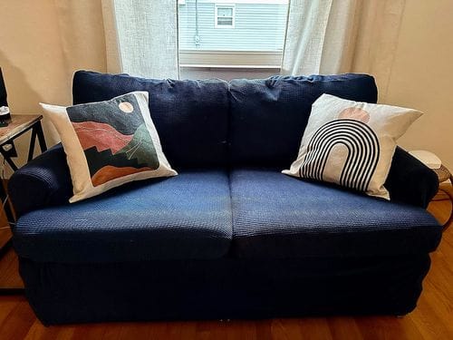 Customer photo review of Stretch Sofa Covers with Separate Backrests and Seat Cushions