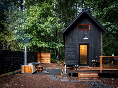 Customer photo review of Wood Burning Hot Tub