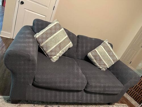 Customer photo review of Stretch Sofa Covers with Separate Backrests and Seat Cushions