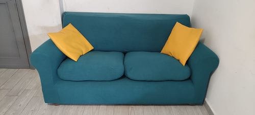 Customer photo review of Stretch Sofa Covers with Separate Backrests and Seat Cushions