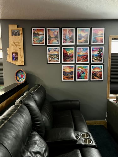 Customer photo review of Joshua Tree National Park Commemorative Poster: A Pop Art Tribute