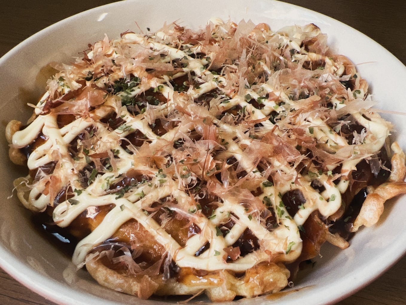 Customer photo review of 九州産お好み焼粉（焼きあご入り） 500g