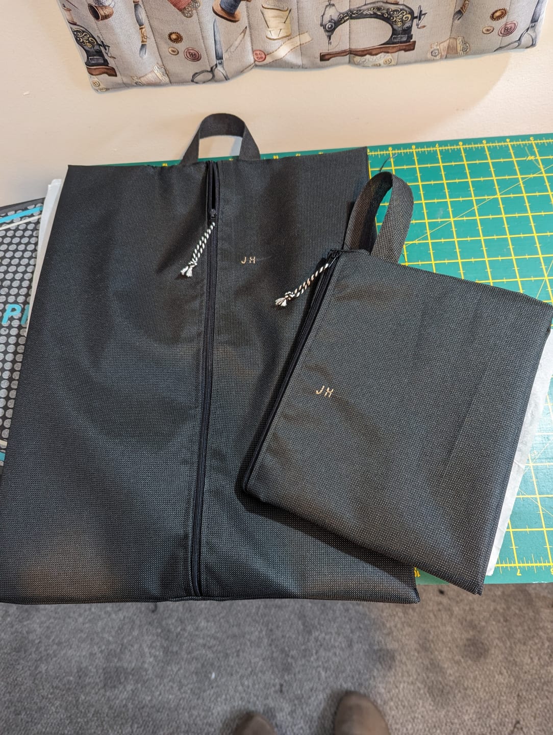 Customer photo review of Melange Water Repellent PU Coated Fabric