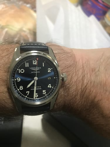 Customer photo review of Longines Spirit Men's 40mm Stainless Steel Chronometer Watch L3.810.4.93.0