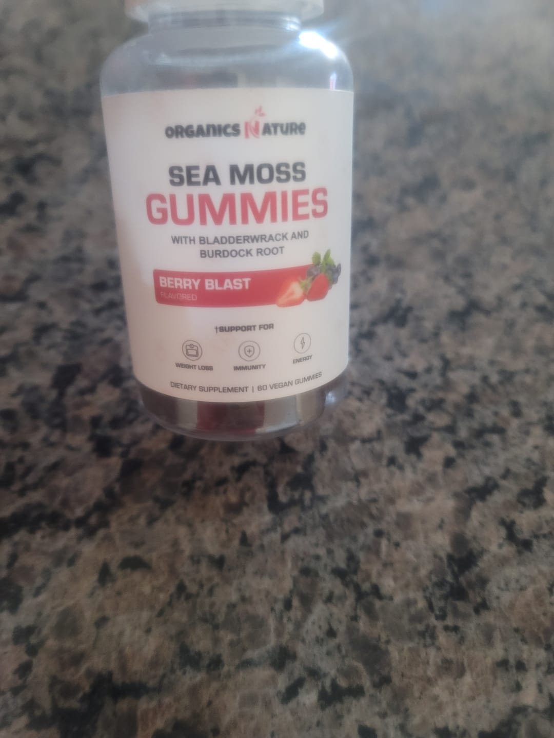 Customer photo review of Irish Sea Moss Gummies With Bladderwrack & Burdock