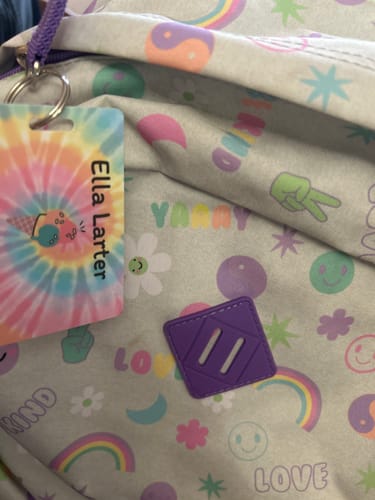 Customer photo review of Colour Bag Tags - Customise your own