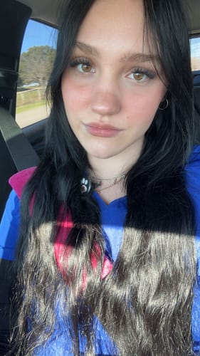Customer photo review of Full Shine Sew In Hair Weft Bundles 100% Remy Human Hair Off Black (#1B)
