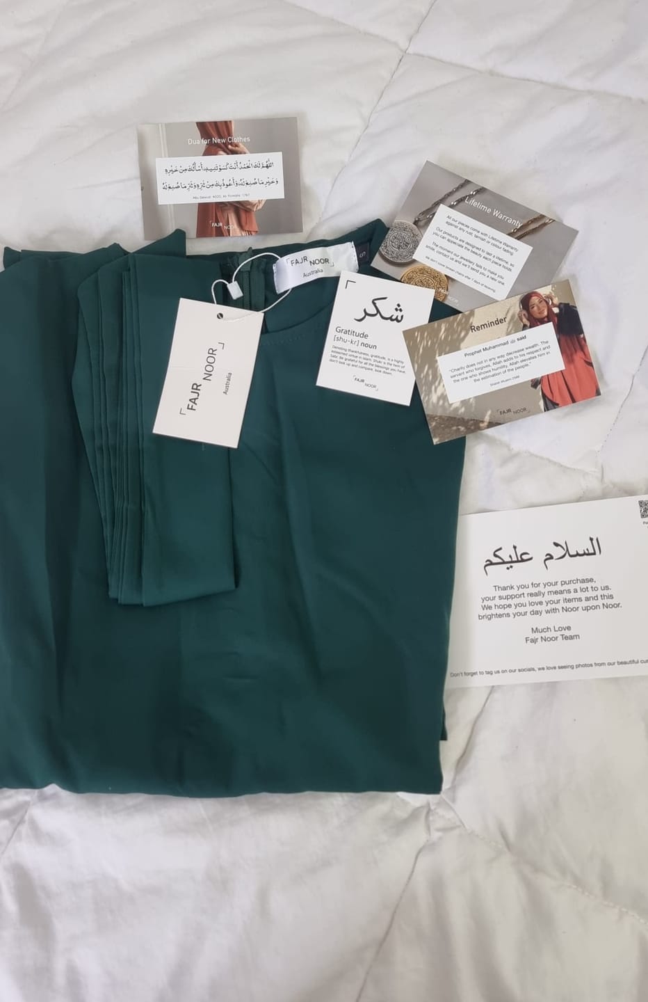 Customer photo review of Khatijah Abaya - Emerald