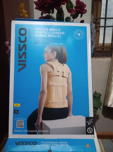 Customer photo review of Dorso Lumbar Spinal Brace (Taylor Brace) | Provides Firm Back Support to the Thoracic & Lumbar Spine (Grey)