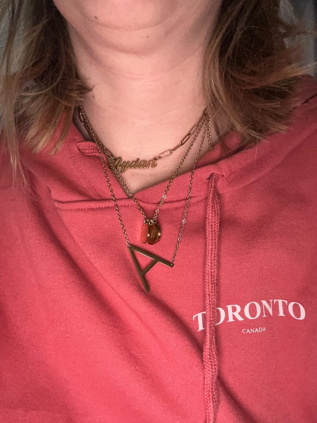 Customer photo review of Collier personnalisé Initiale (Lettre Majuscule)