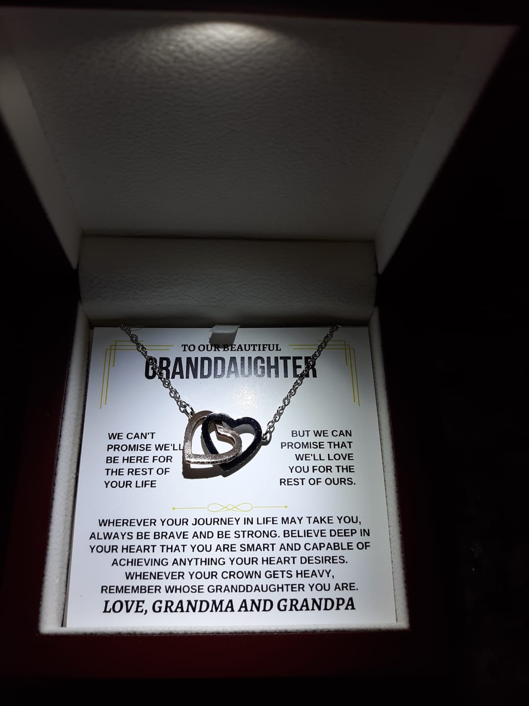 Customer photo review of To My Granddaughter - Personalized Beautiful Gift Set - SS117GM