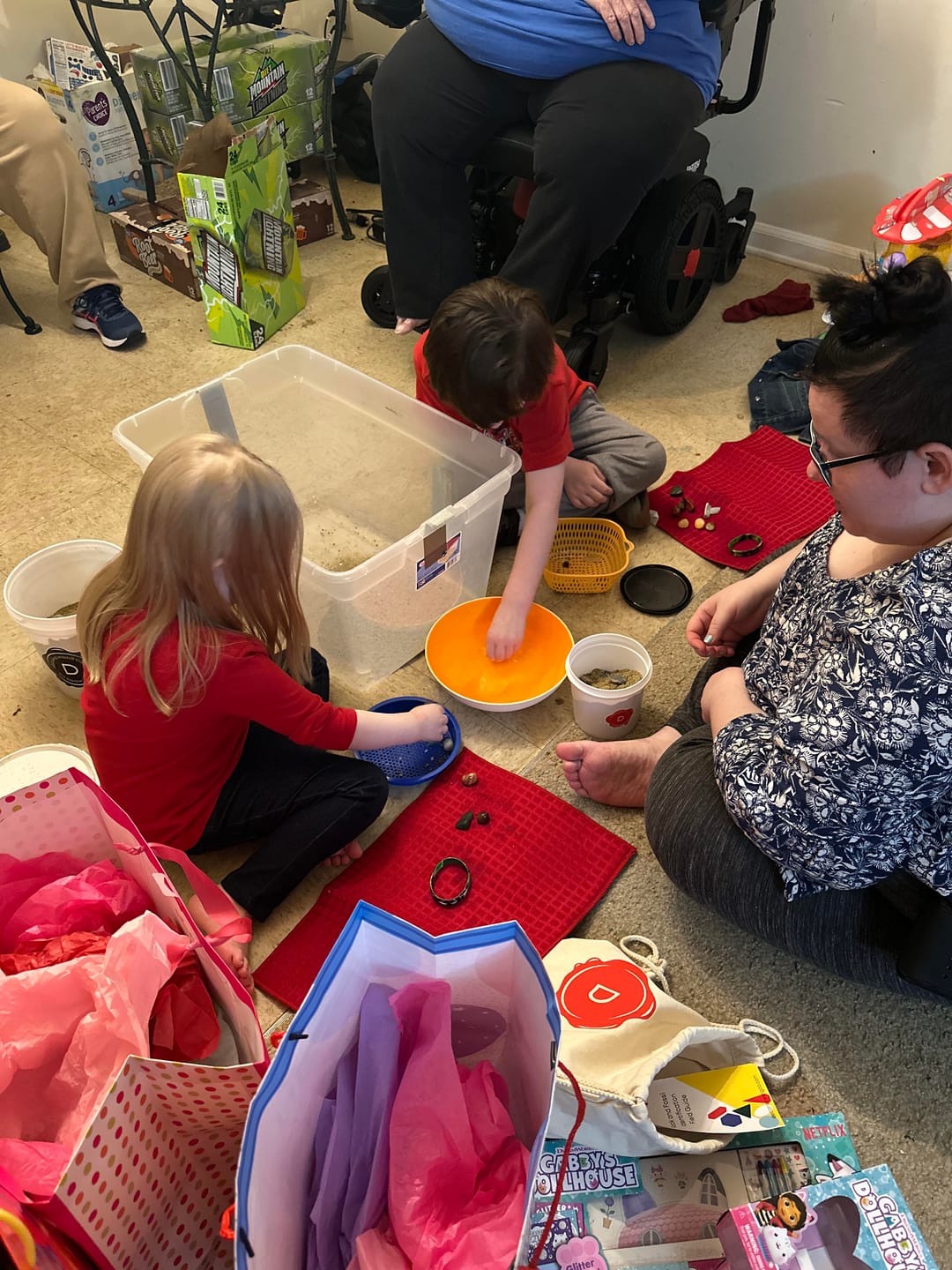 Customer photo review of Gallon Tumbled Stone Bucket