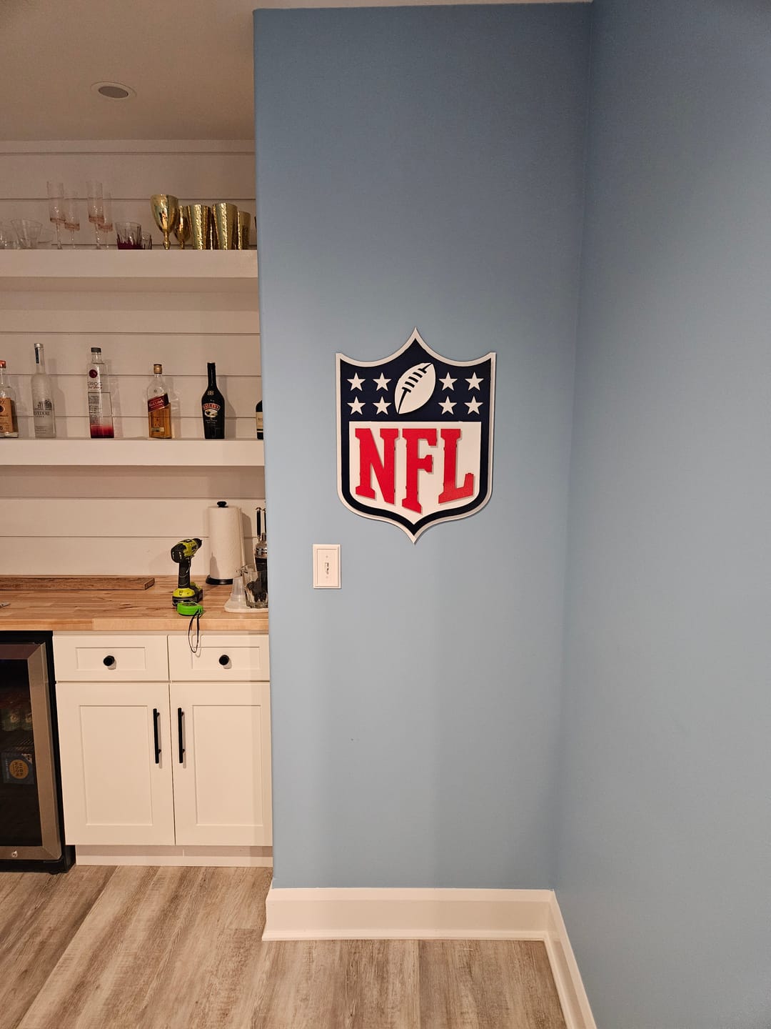 Customer photo review of National Football League Shield 3D Vintage Metal Wall Art