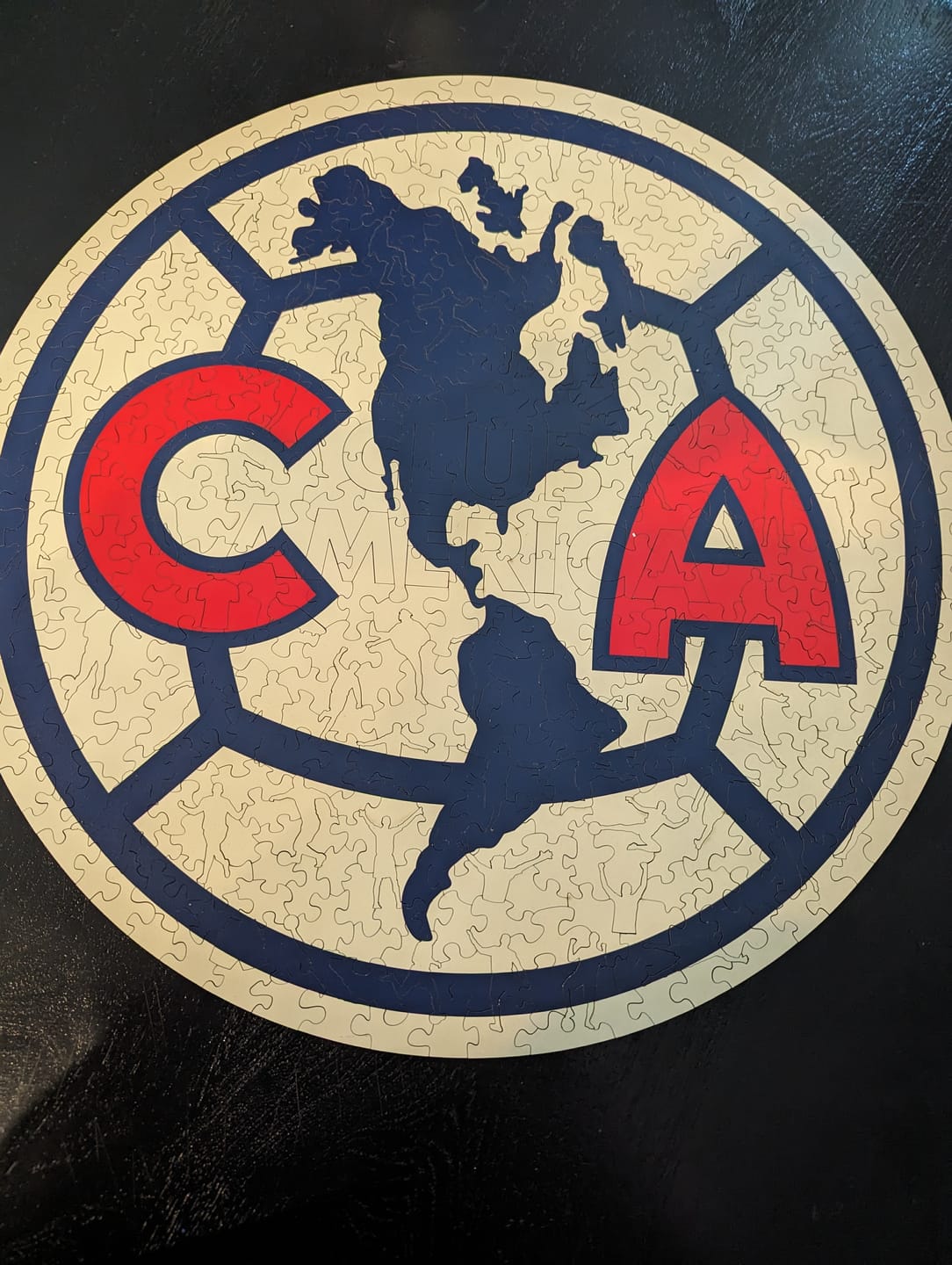 Customer photo review of Club América® Logo - Wooden Puzzle