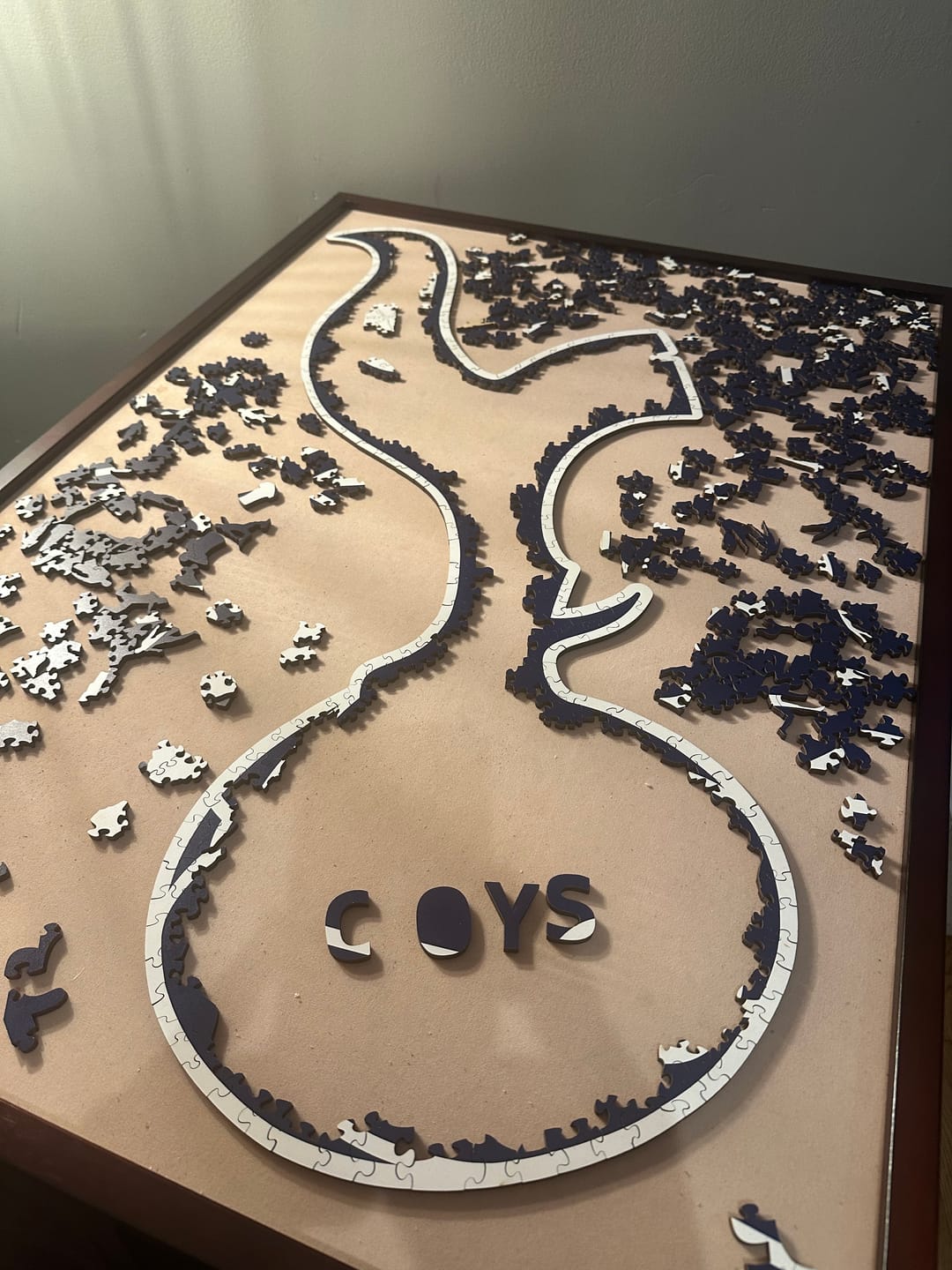 Customer photo review of Tottenham Hotspur FC® Logo - Wooden Puzzle