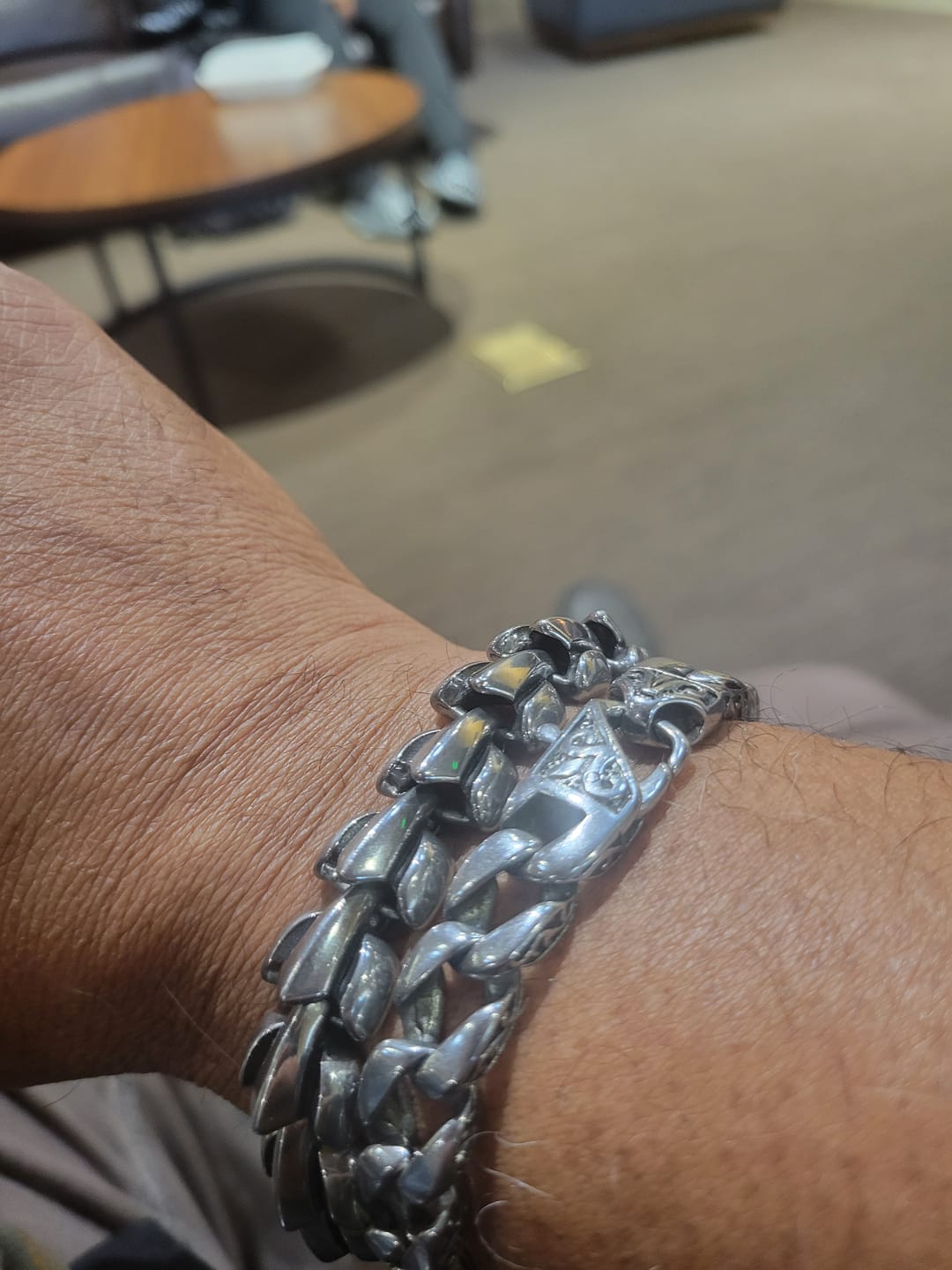 Customer photo review of The Midgard Serpent - Stainless Steel Bracelet