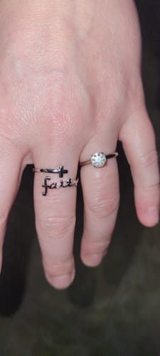 Customer photo review of The Faith Ring