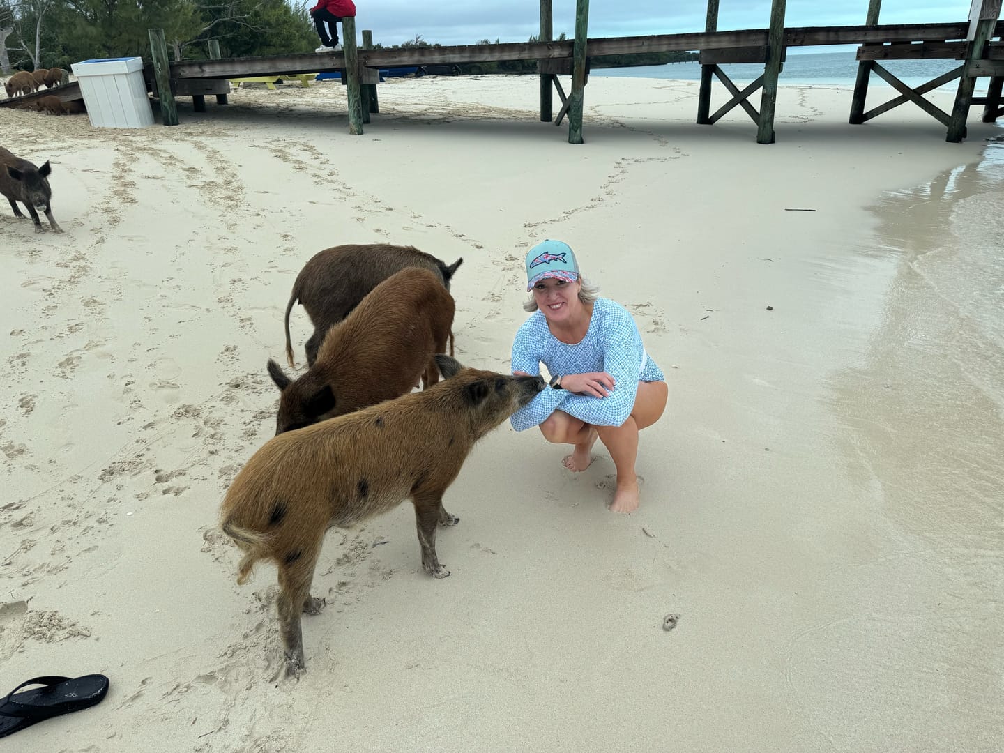 Customer photo review of Beauty and the Bonefish Trucker Hat