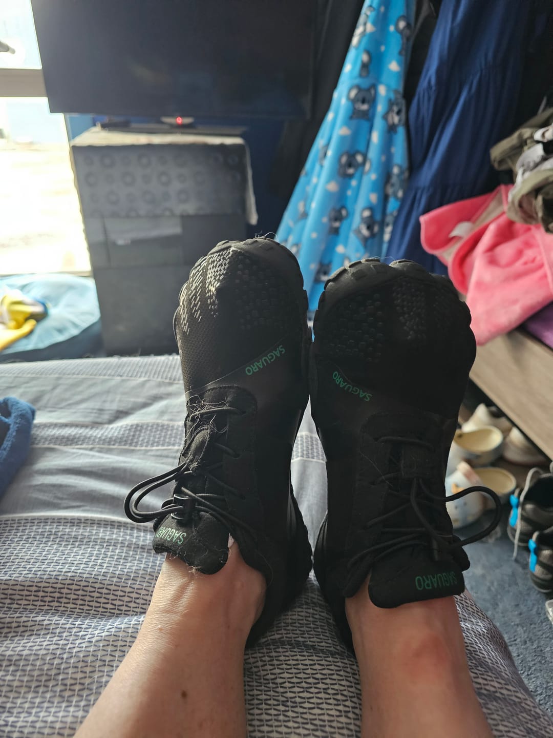 Customer photo review of Toe Socks No Show - 5 Pairs