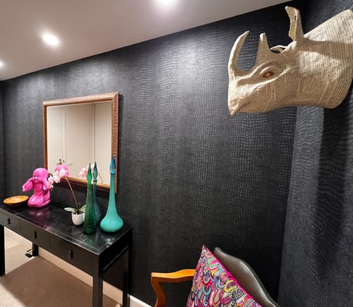 Customer photo review of Crocodile Wallpapers - 6 Colours
