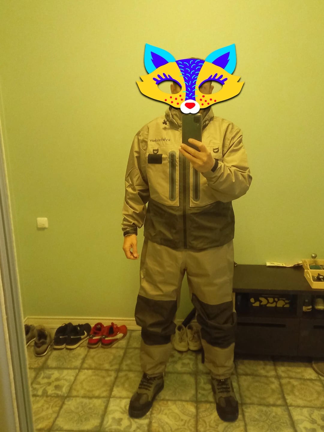 Customer photo review of Kylebooker Fly Fishing Wading Jacket WJ002