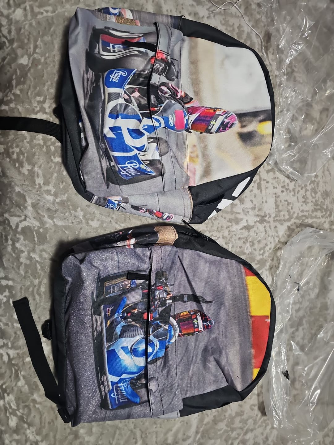 Customer photo review of Custom Go-Kart Racing Backpack