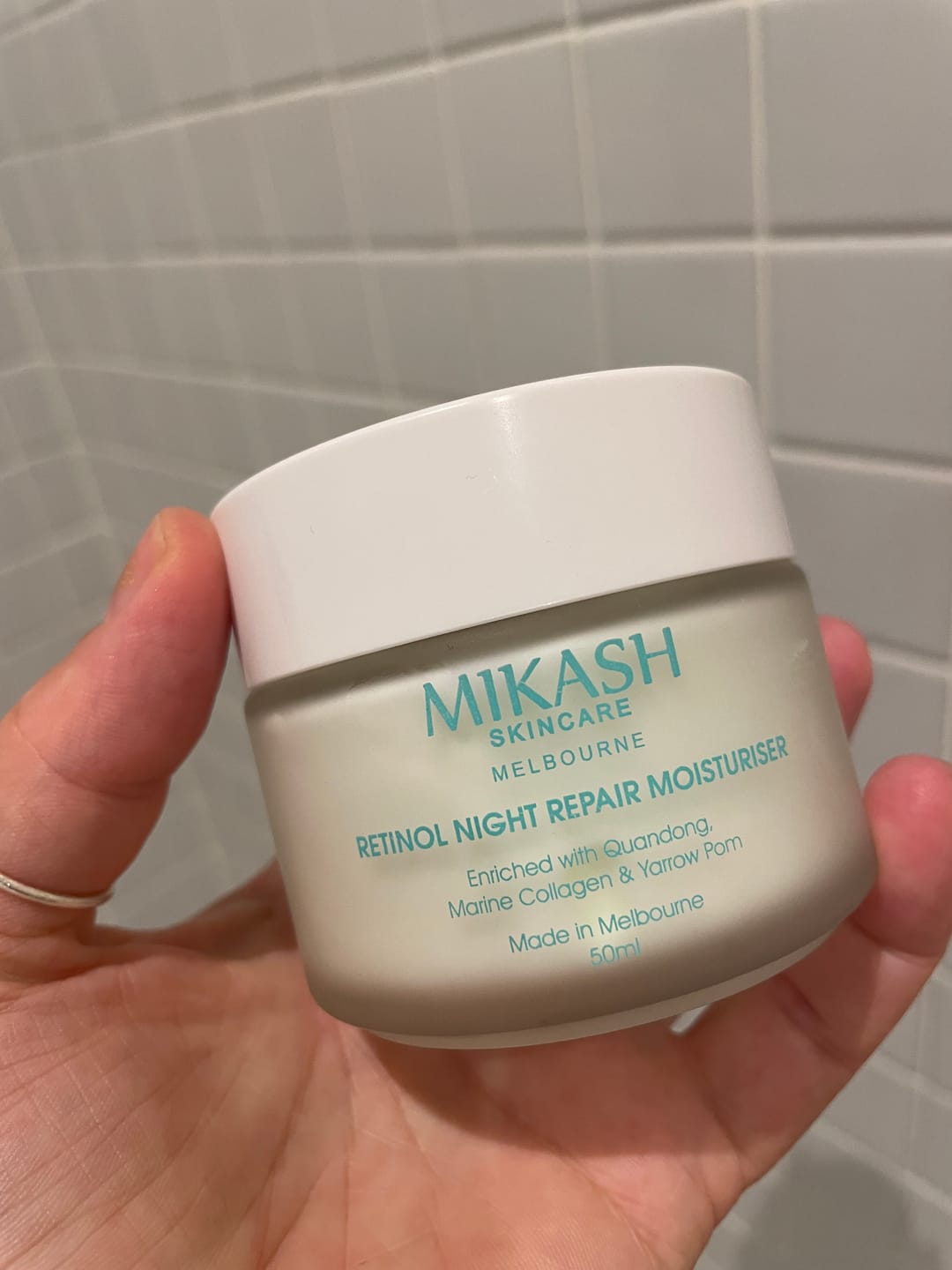 Customer photo review of Retinol Night Repair Moisturiser 90ml