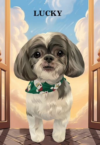 Customer photo review of Heavens Gate - Custom Pet Canvas
