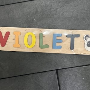 Customer photo review of Name Puzzle with Pegs