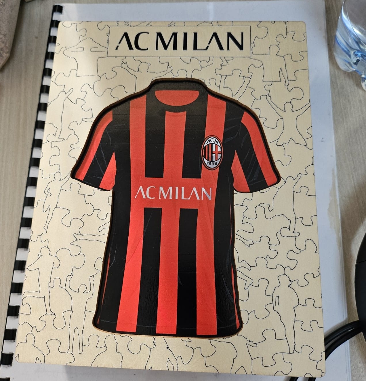 Customer photo review of AC Milan® Jersey - Wooden Puzzle
