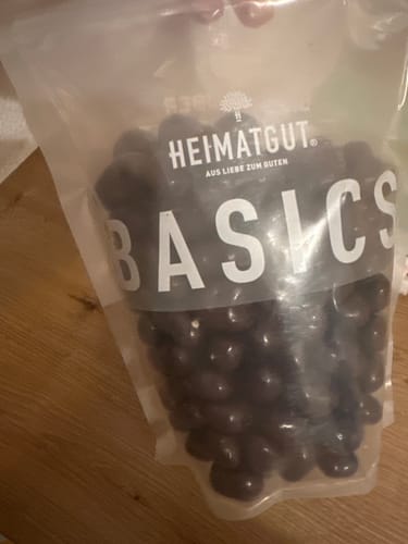 Kundenbewertung mit Foto zu Bio Kokosstücke in Zartbitterschokolade 500g