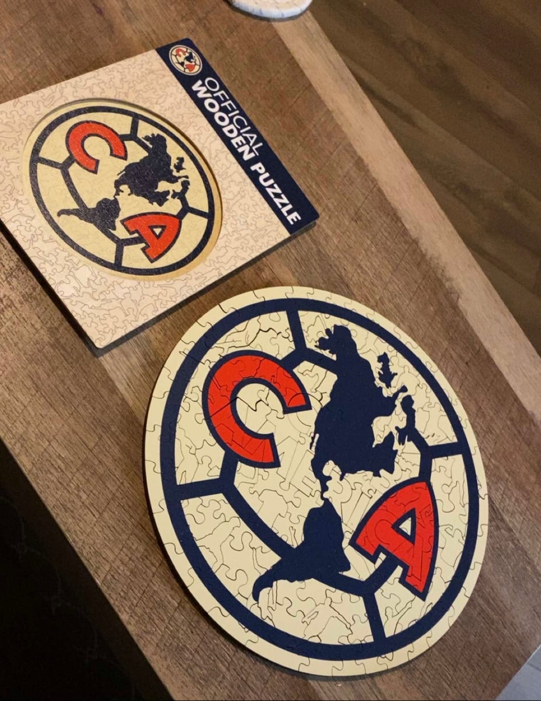 Customer photo review of Club América® Logo - Wooden Puzzle